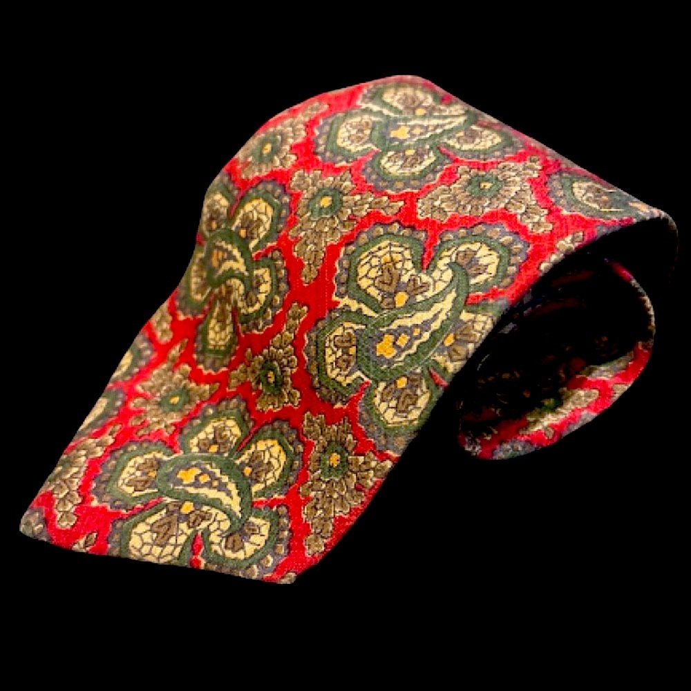 Vintage Saks Fifth Avenue Paisley Silk Tie